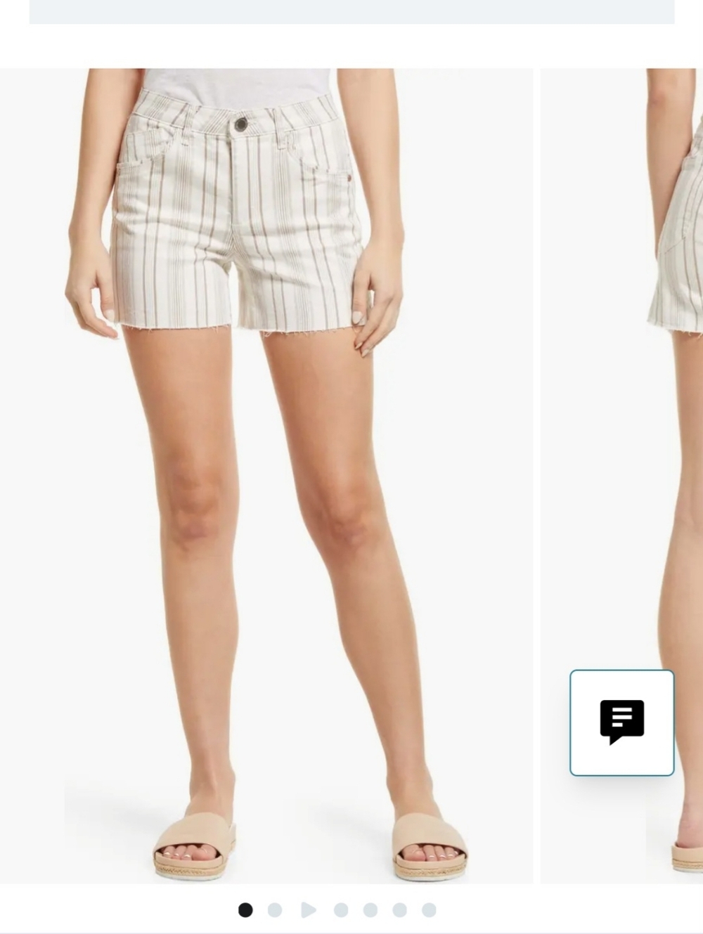Wit And Wisdom Striped Shorts Size 16 "Ab"solution High Rise